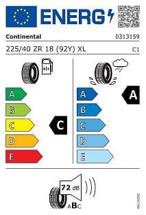 Continental SportContact 7 225/40 ZR 18 92Y XL EVc
