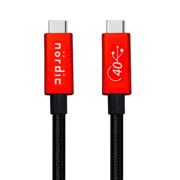 NÖRDIC 40Gbps PD3.1/240W USB C - USB C 4.0 2,5m