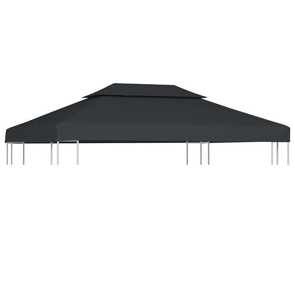Be Basic Dobbel toppduk til paviljong 310g/m² 4x3 m antrasitt