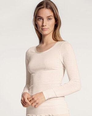 Calida True Confidence Långärmad Topp Vit White L female