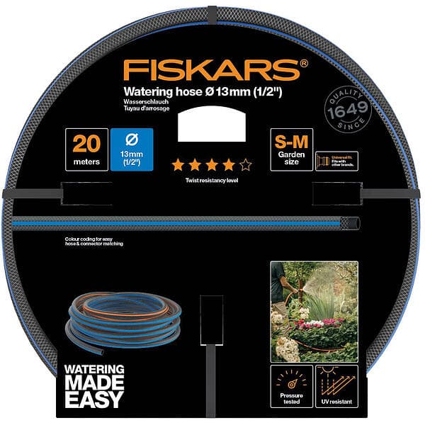 Fiskars Vattenslang Q4 1/2" 20M