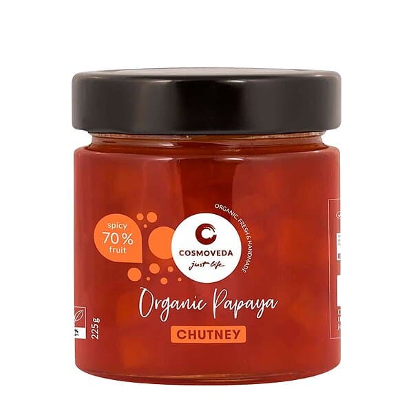 Cosmoveda Papaya Chutney EKO 225g