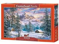 Castorland Puzzle 1,000 C-104680-2 1000 Mountain elements of Christmas-1000 Zima stukjes in Pussel the mountains CHRISTMAS-1000 104680