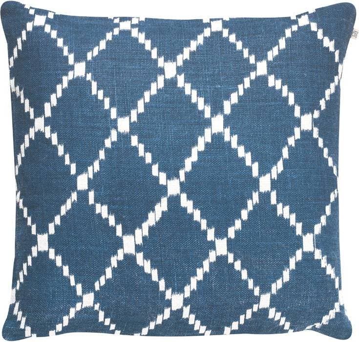 Chhatwal & Jonsson Ikat Kerela Kuddöverdrag Blå, Vit (50x50cm)