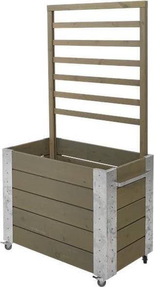 Plus Blomsterrumdeler Noble with Steel Corners Wheels & Trellises