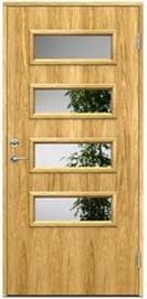 Swedoor Elbe Ek Ytterdörr Klarglas H, V (90x200cm)