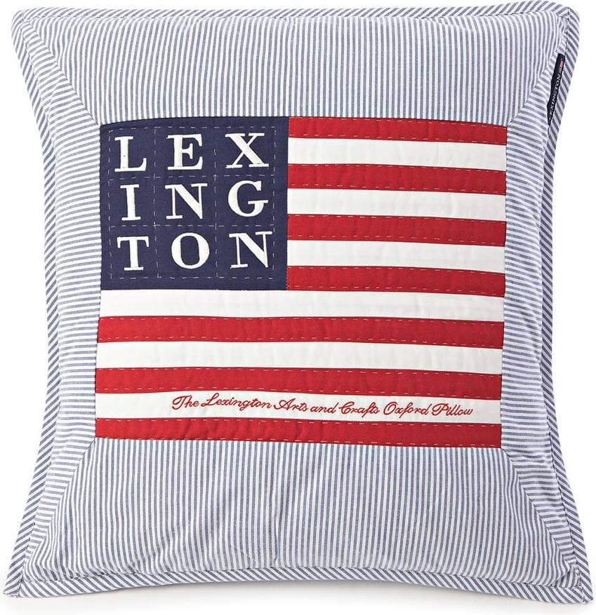 Lexington Logo Art & Crafts Kuddöverdrag Multifärgad, Blå (50x50cm)