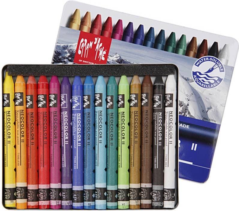 Caran d’Ache Neocolor 2 Aquarelle Wax Pastels 15-pack