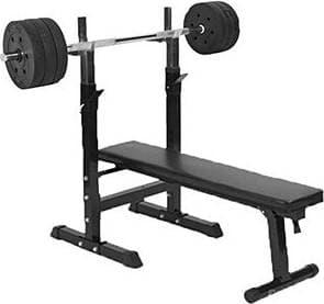 Gorilla Sports Bench Press Barbell and Weights 38kg