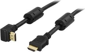 Deltaco HDMI - HDMI High Speed with Ethernet (angled) 5m