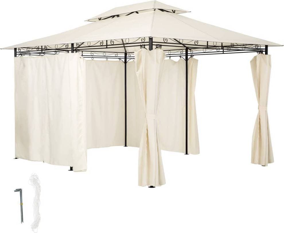 tectake Emine Luxury Garden Pavilion 3x4 m