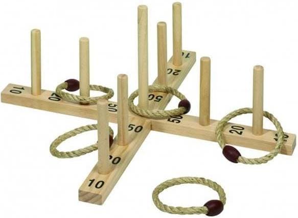 Goki Hoopla Game with 5 Sisal Rings SA059