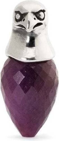 Rosendahl Falcon Bead Charm - Silver/Red