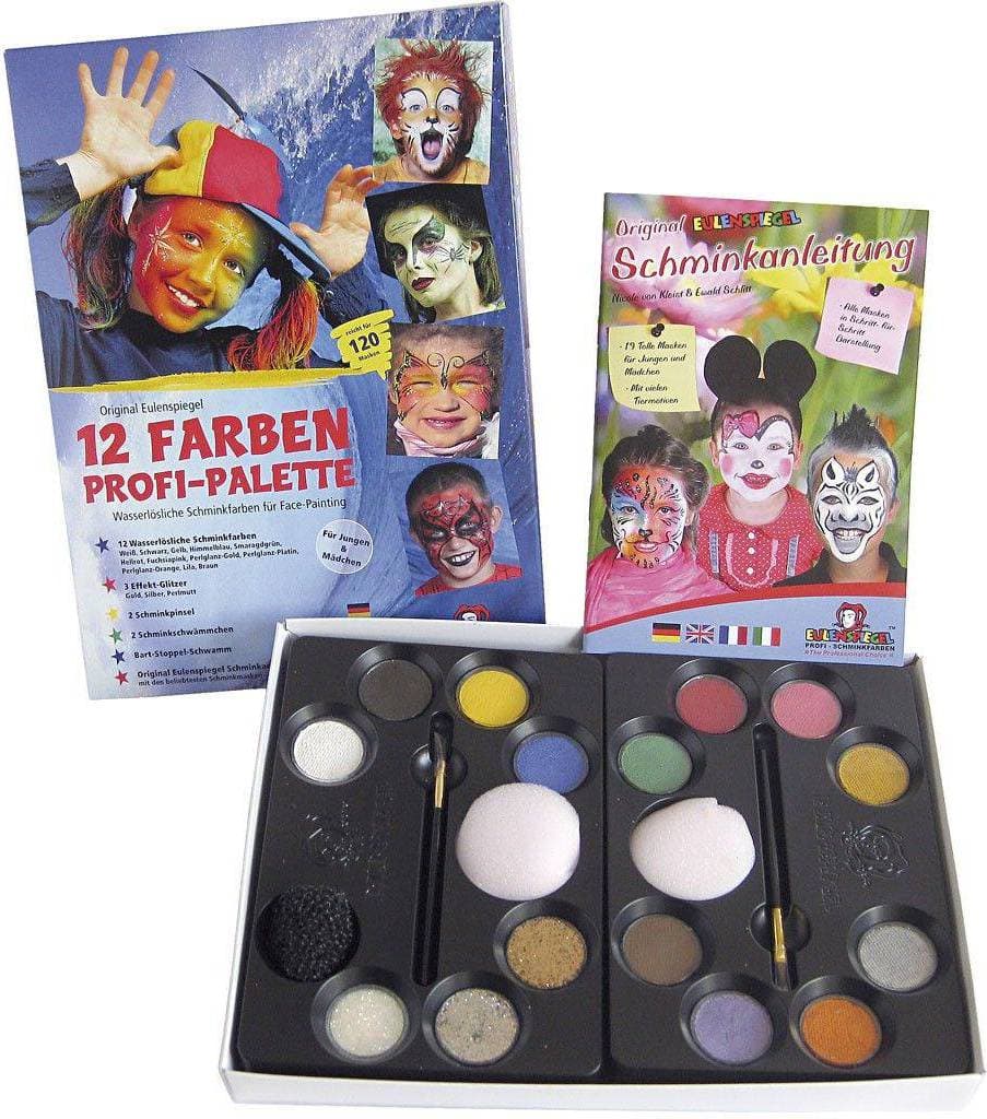 Eulenspiegel Ansiktsmålning Kit Maskerad