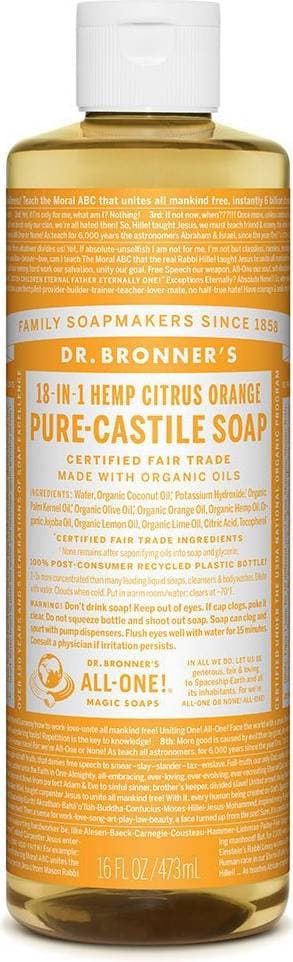 Dr. Bronners Liquid Soap Citrus Orange 473ml