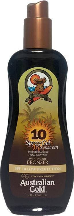 Australian Gold Spray Gel Sunscreen with Instant Bronzer SPF10 237ml