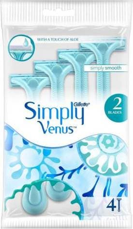 Gillette Simply Venus 2 Disposable Razors 4-pack