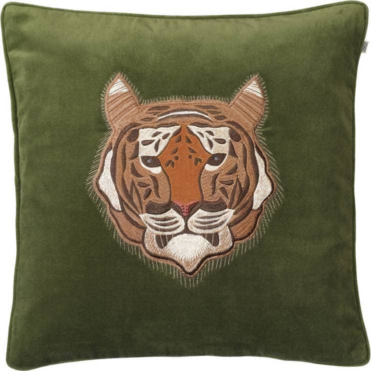 Chhatwal & Jonsson Tiger Kuddöverdrag Grön (50x50cm)