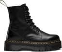 Dr. Martens Jadon Smooth Leather Platform Boots- Black