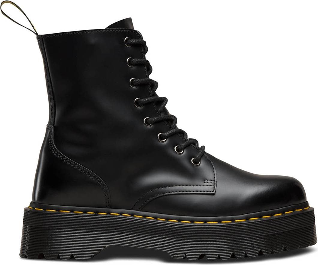 Dr. Martens Jadon Smooth Leather Platform Boots- Black