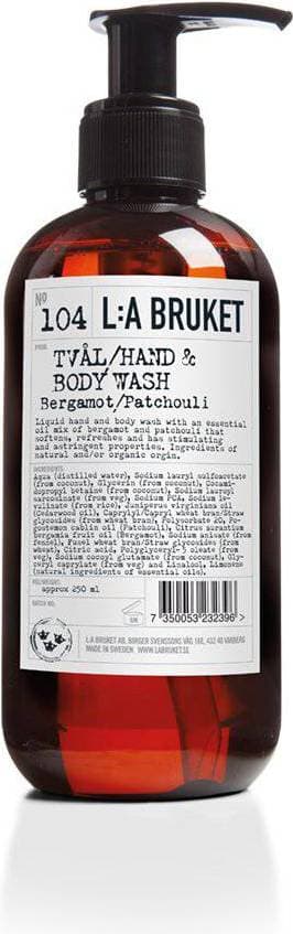 L:A Bruket 104 Hand Body Wash Bergamot Patchouli 450 ml 450ml