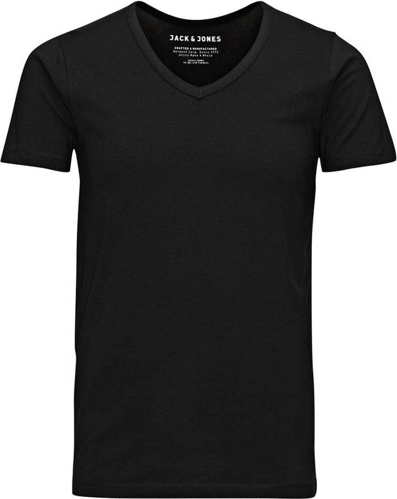 Jack & Jones Basic V-Neck Regular Fit T-shirt - Black/Black