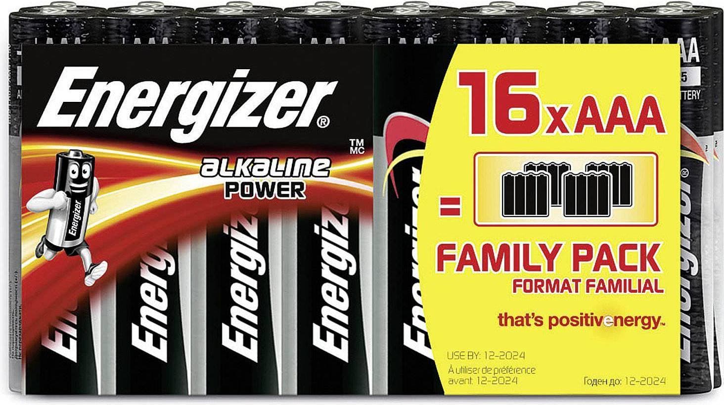 Energizer Alkaline Power AAA 16-pack