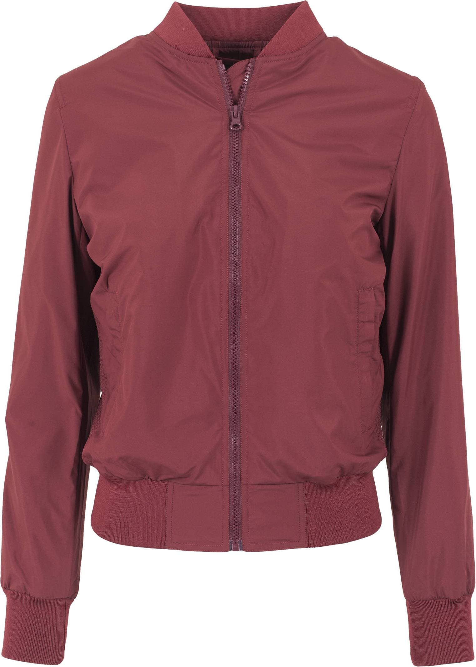 Urban Classics Light Bomber Jacket - Burgundy