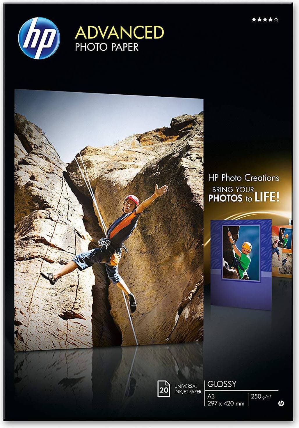 HP Advanced Glossy A3 250g/m² 20st