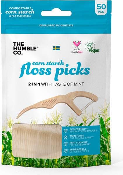 The Humble Co. Natural Humble Floss Picks Mint 50-pack