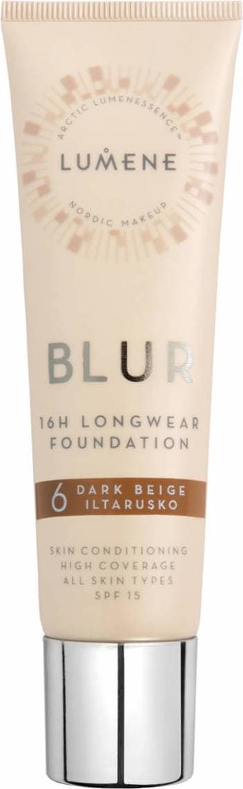 Lumene Blur 16H Longwear Foundation SPF15 #6 Dark Beige