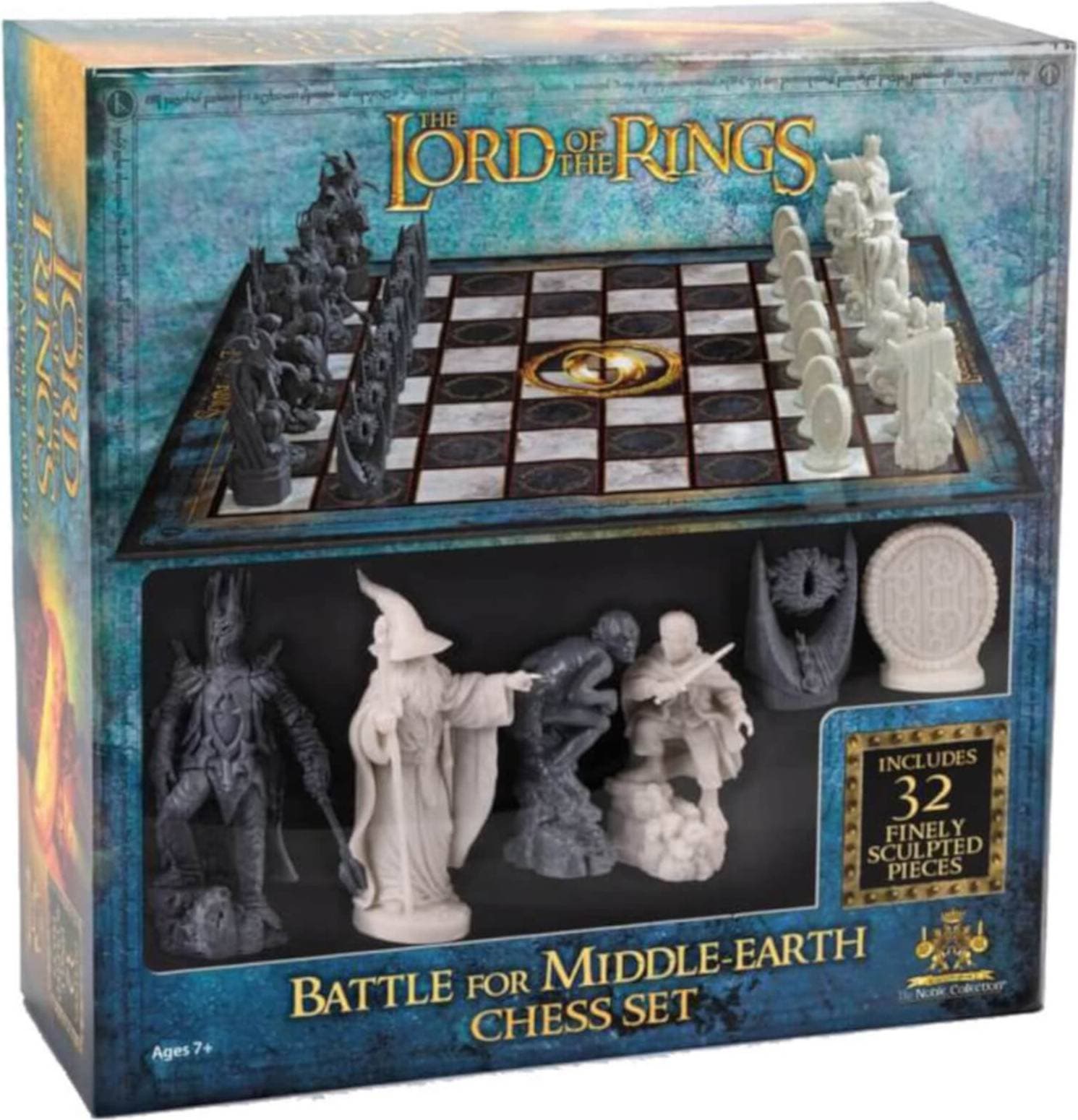 The Noble Collection Lord of the Rings Battle for Middle Earth Chess Set