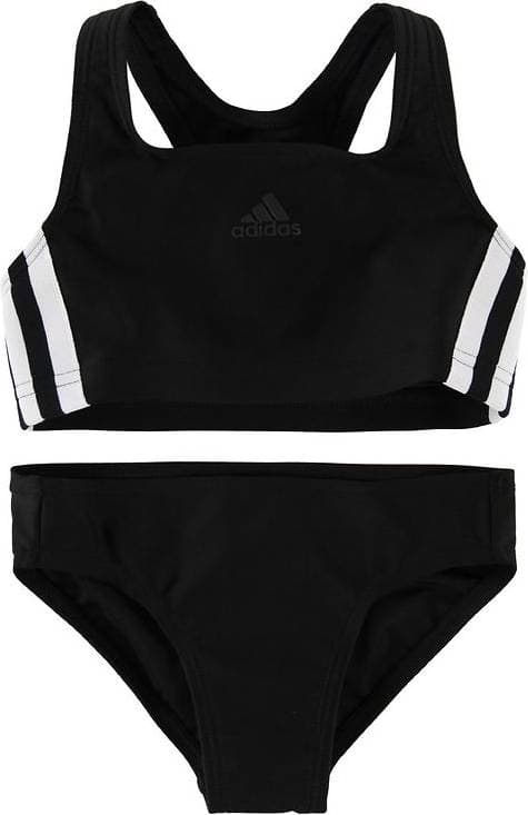 adidas Girl's 3-Stripes Bikini - Black/White (DQ3318)