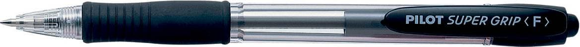 Pilot Super Grip Black 0.7mm Ballpoint Pen