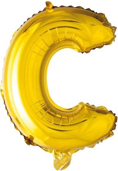 Hisab Joker Foil Ballon Letter C Gold
