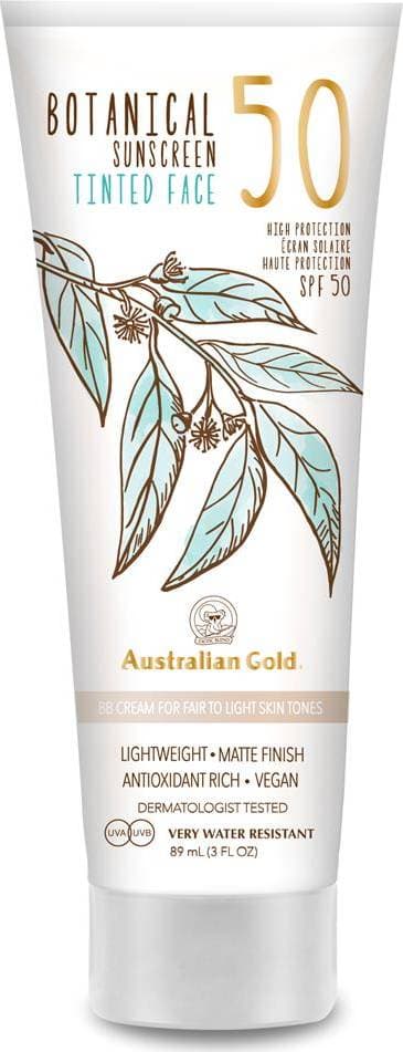 Australian Gold Tinted Face Mineral Lotion Fair to Light SPF50 89ml