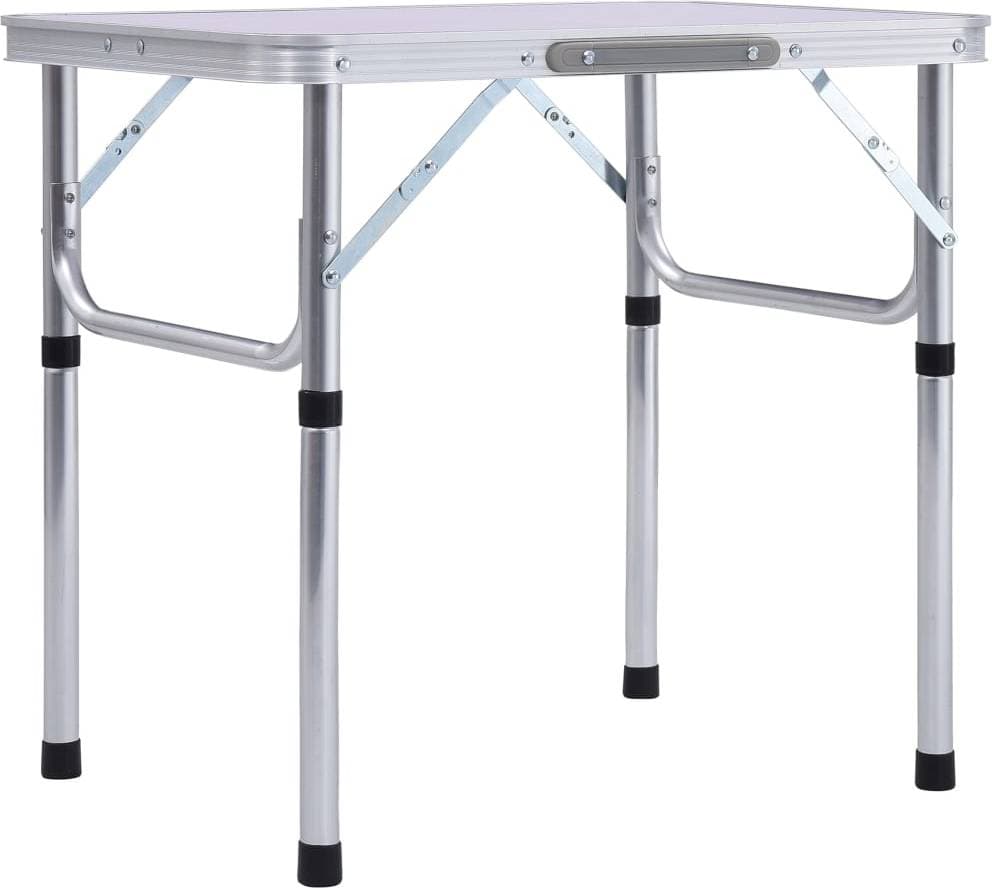 vidaXL Folding Camping Table Aluminum 60x45cm