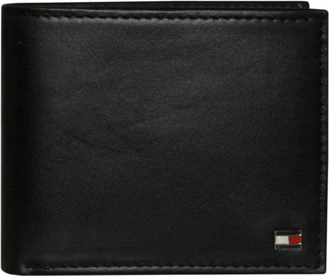 Tommy Hilfiger Small Embossed Bifold Wallet - Black