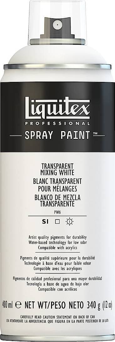 Liquitex Professional Spray Paint Transparent Mixing White 400ml