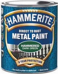 Hammerite Direct to Rust Hammered Effect Metallfärg Dark Green 0.25L