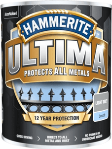 Hammerite Ultima Metallfärg Light Grey, Dark Grey 0.75L