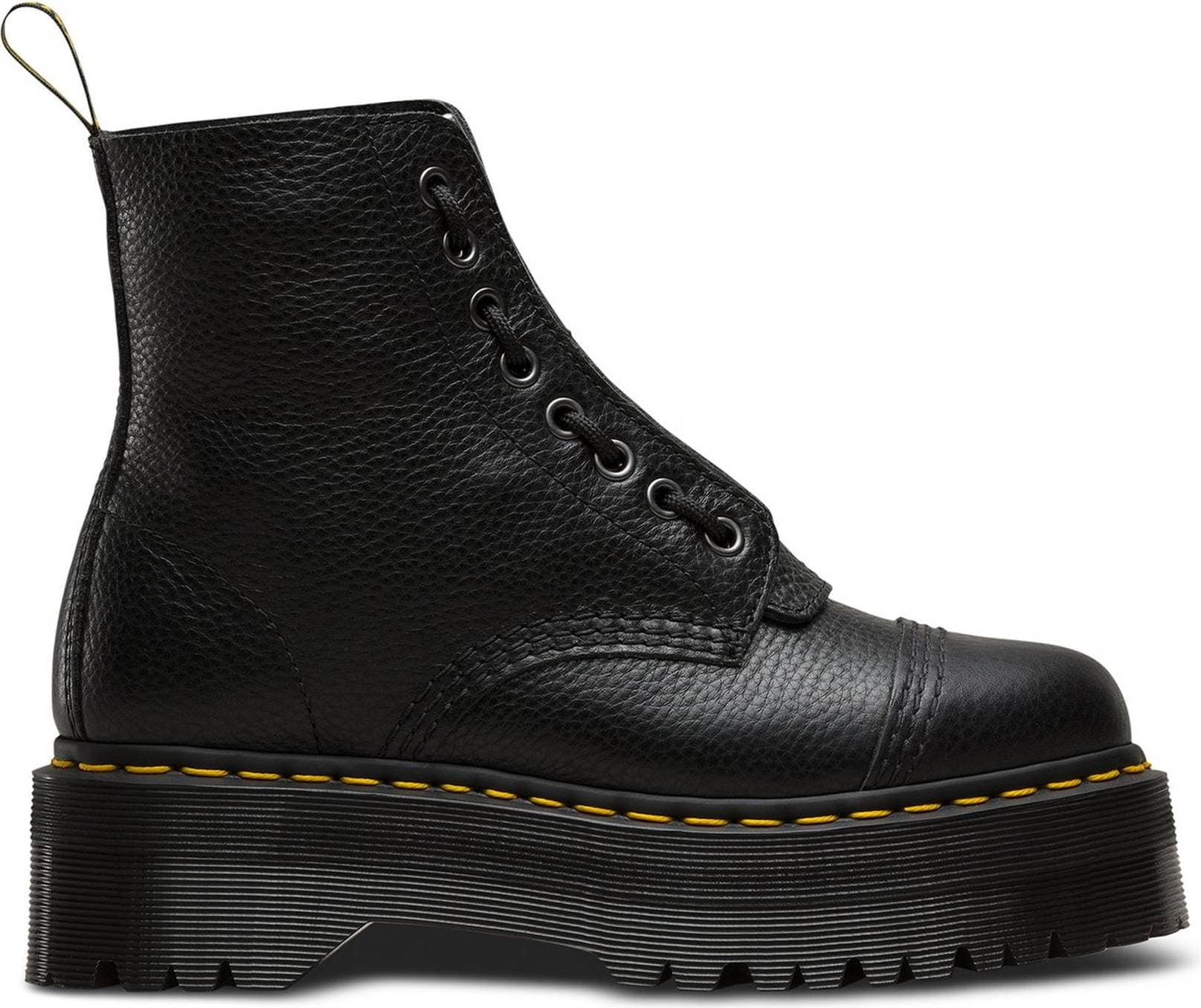 Dr. Martens Sinclair Milled Nappa Leather Platform Boots - Black