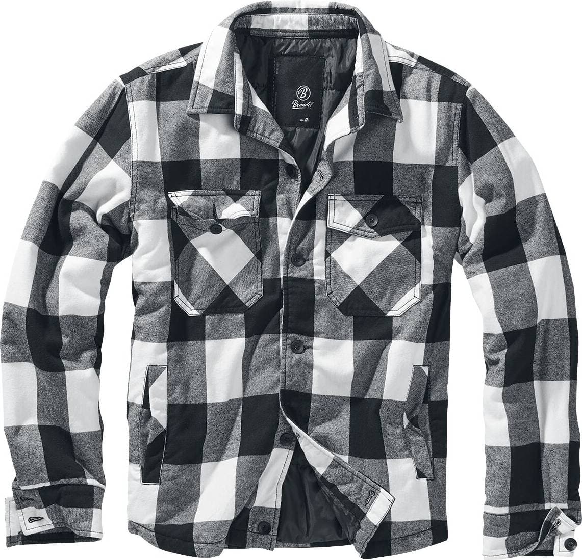 Brandit Lumber Jacket - White/Black