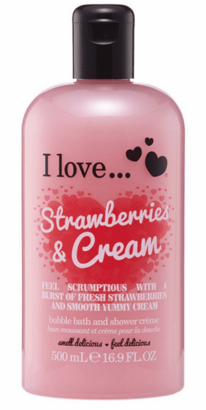 I love... Strawberries & Cream Bath & Shower Crème 500ml
