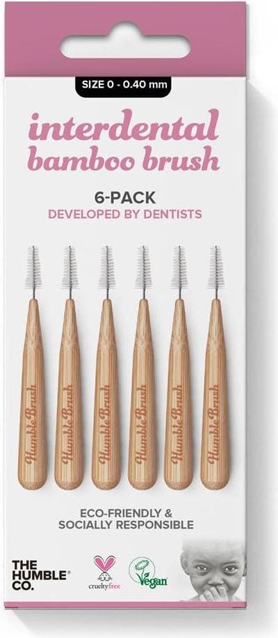 The Humble Co. Bamboo Interdental Brush 0.4mm 6-pack