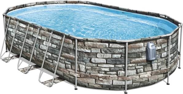 Bestway Power Steel Comfort Jet Frame Pool Set 6.1x3.66x1.22m