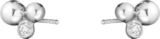 Georg Jensen Moonlight Grapes Earrings - Silver/Diamonds