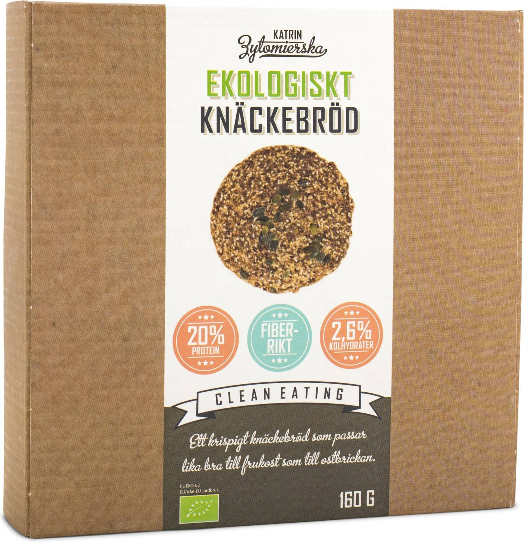 Clean Eating Ekologiskt Knäckebröd 160g