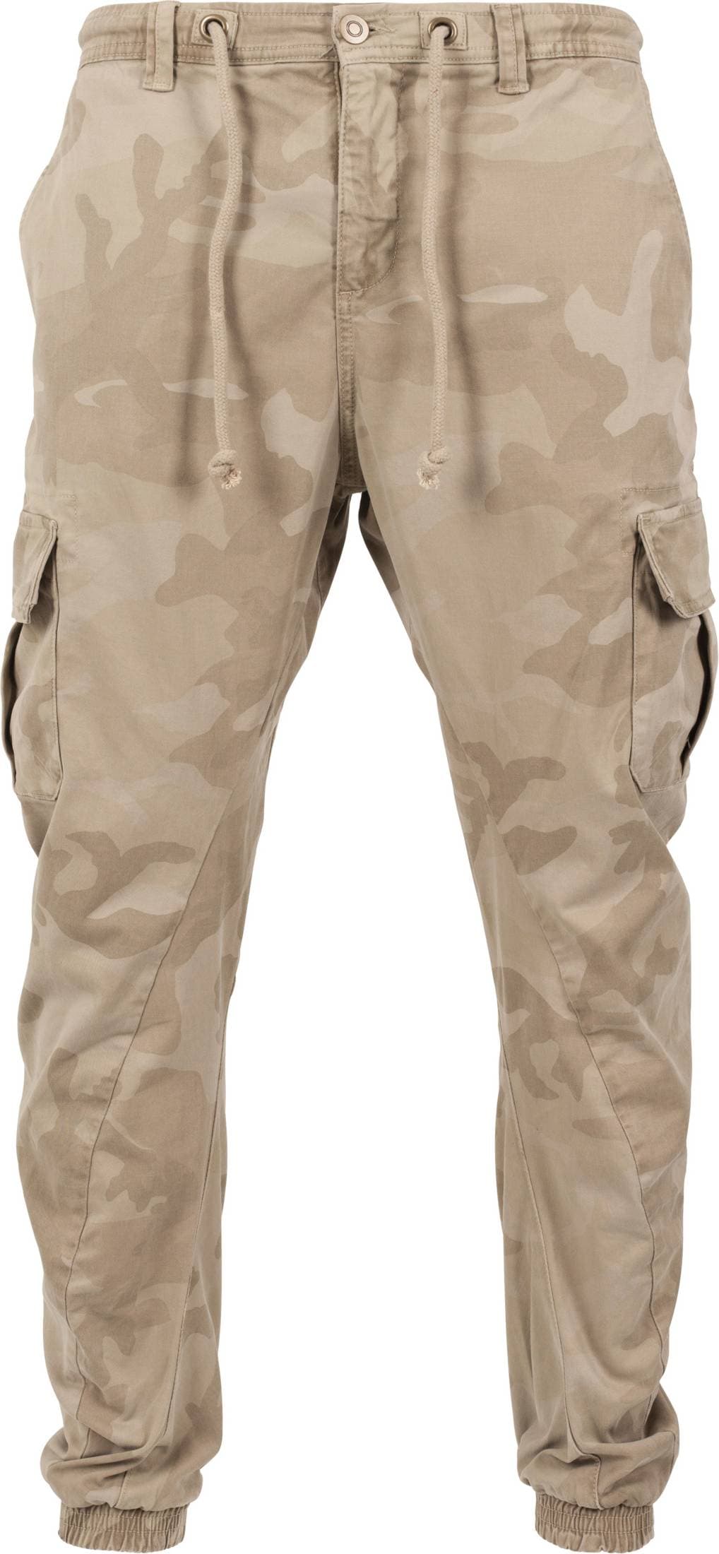 Urban Classics Camo Cargo Jogging Pants - Sand Camouflage