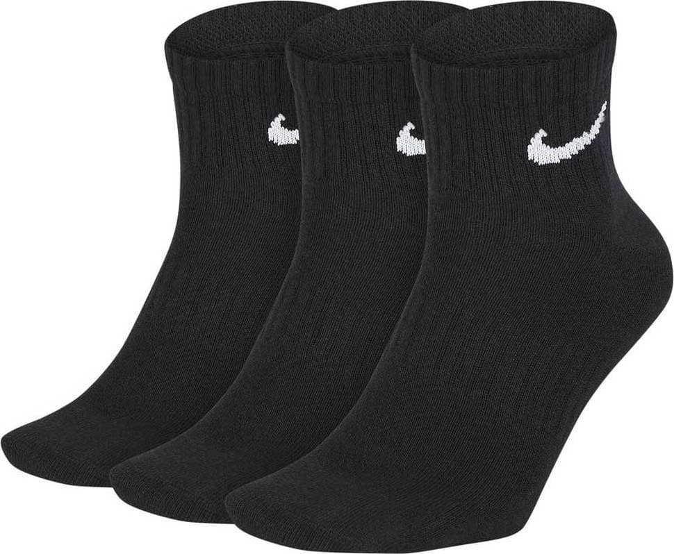 Nike Everyday Lightweight Training Ankle Socks 3-pack - Black/White